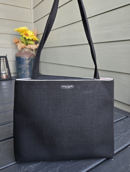kate spade Handbags - Kate Spade Black Canvas Tote